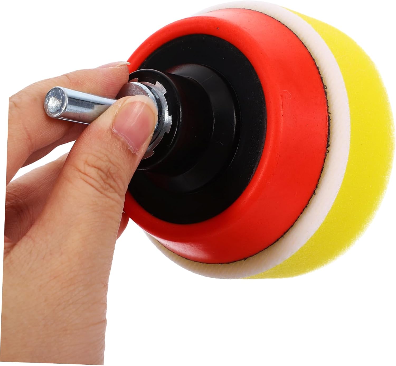 1set Paint Buffing Kit Self-Adhesive Polishing Pads and Wheels Versatile Drill Buffer Attachment for Waxing and Scratch Repair Cars and Boats