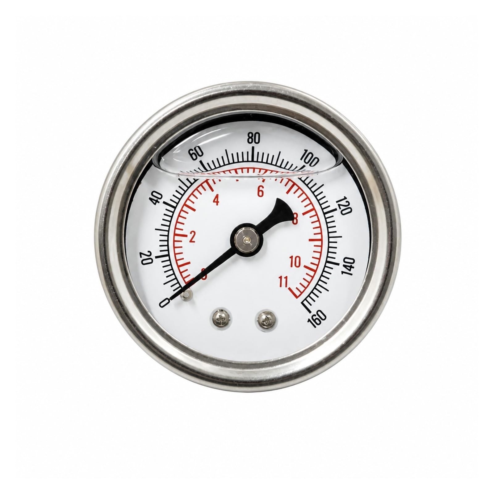 Ciśnieniomierz, Zestaw Miernika Ciśnienia Paliwa 0-160 PSI Ze Złączem 1/8 NPT | Adapter Trójnika Metalowego, Złącze 1/8 NPT, Zakres 0-160 PSI, Zastosowanie W Motoryzacji(A)