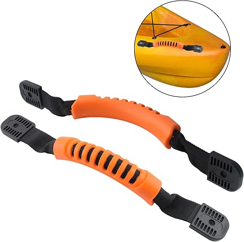 Miniatura 5 de Asas de transporte para kayak reemplazo de montaje lateral con hebilla de plástico para remo, tándem, canoa y kayaks de por vida