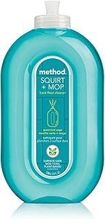 Method Hardwood Floor Cleaner Squirt + Mop Bottle, Spearmint Sage, For Sealed Hardwood and Laminate Floors, 25 Fl Oz (Pack of 1)