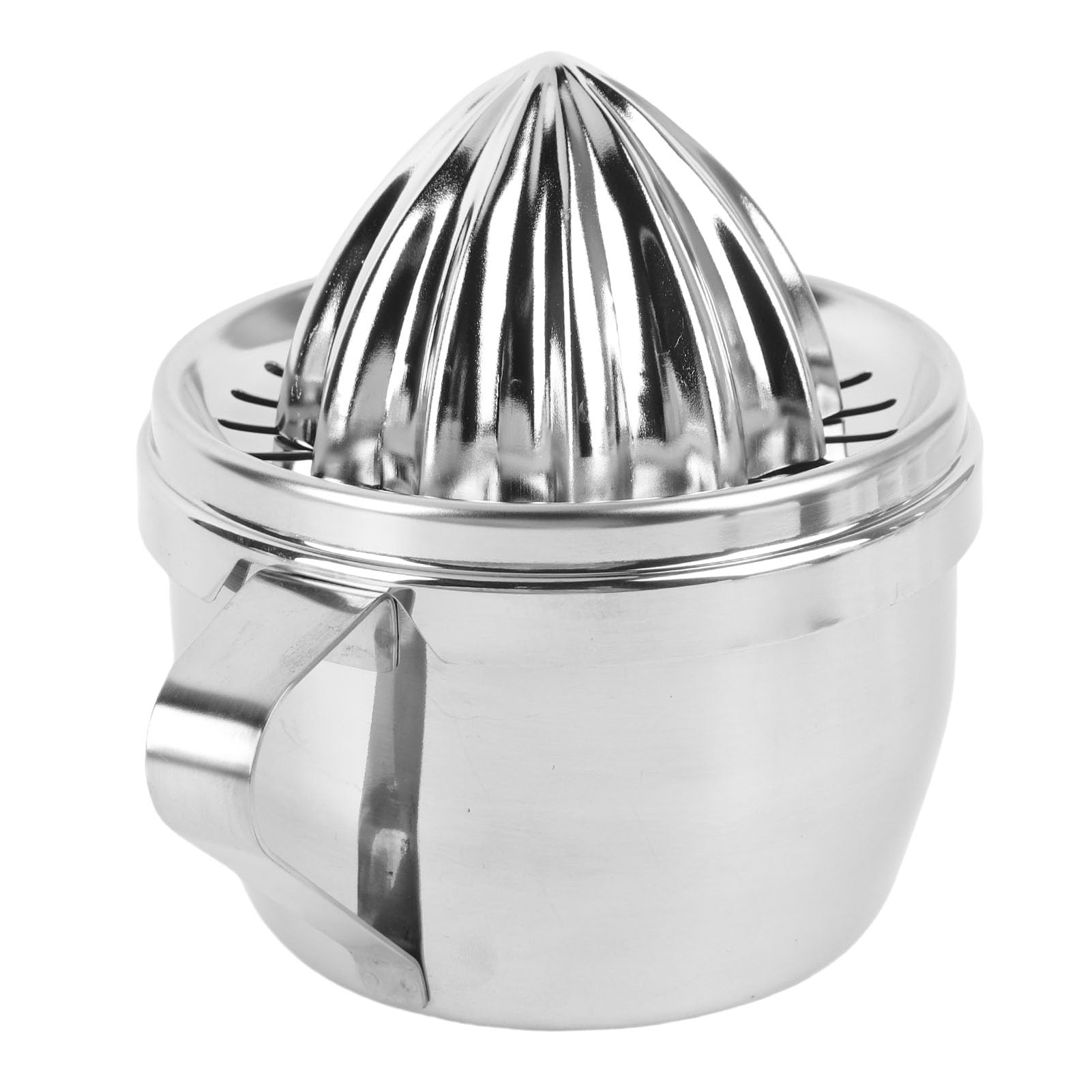 Citrus Juicer, Manual Squeezer Hand Juicer for Easy Extraction, Stainless Steel Multifunctional Kitchen Tool with Safety Feature, Space Saving Design, and Large Capacity