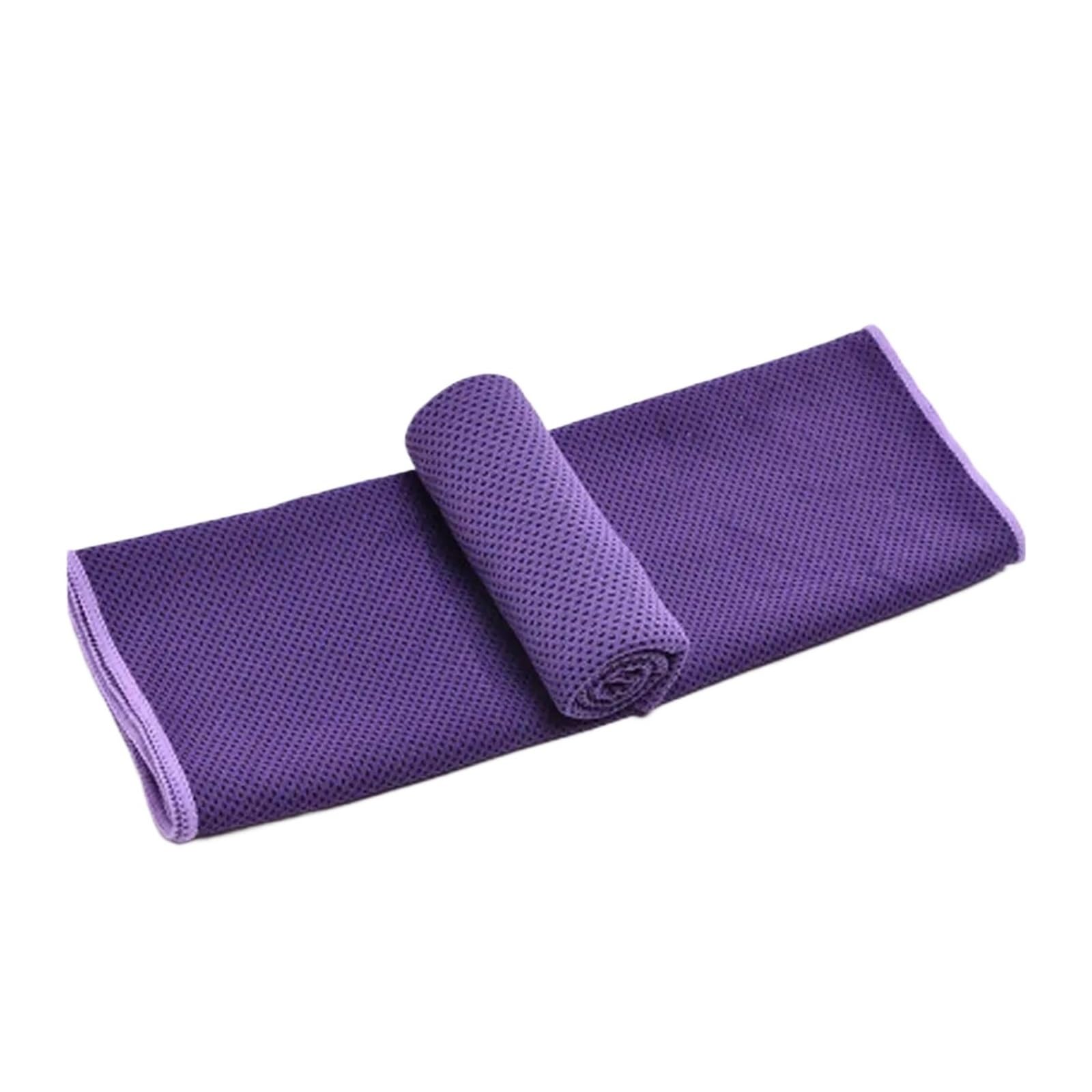 HNULGVI Cooling towel Breathable Running Yoga Gym Sweat-absorbent Towel Sports(Purple)