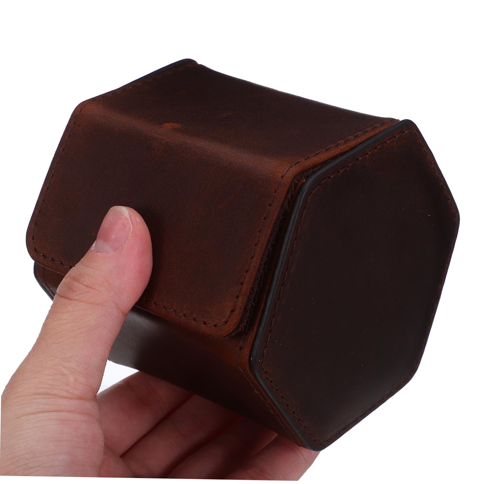 LIFKOME Étui de Voyage Cuir pour Montre Boîte Cadeau Individuelle Organisateur de Bijoux Portable Écrin pour Montre Connectée ou Classique