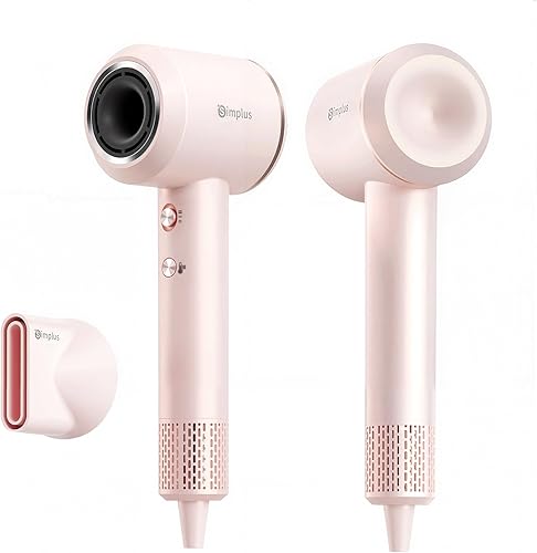 SIMPLUS Secador de pelo, 160,000 RPM de alta velocidad sin escobillas para secado rápido, 400 millones de iones negativos secadores de pelo para