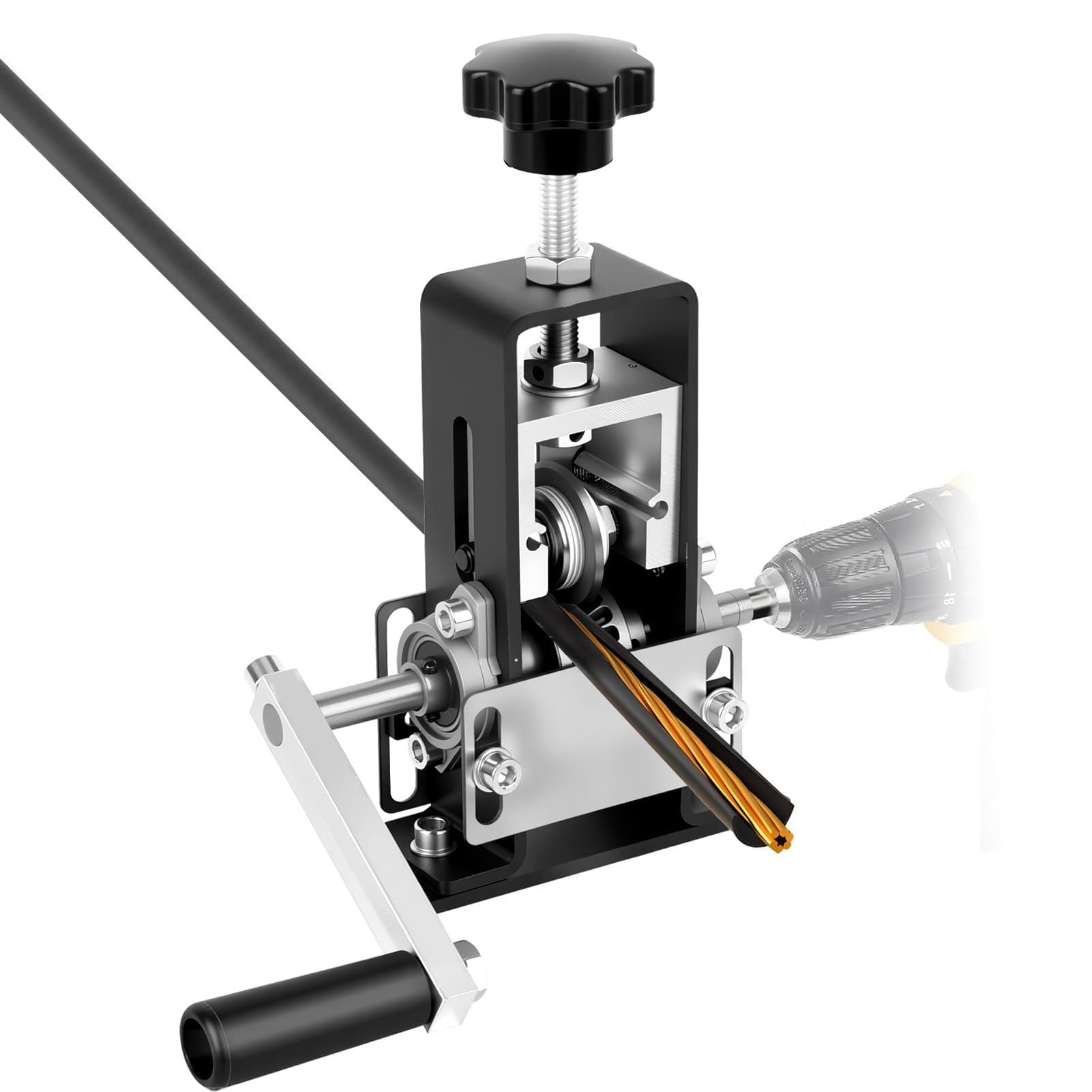 Manual Wire Stripping Machine, 0.04"-1" Drill Powered Dual Mode
