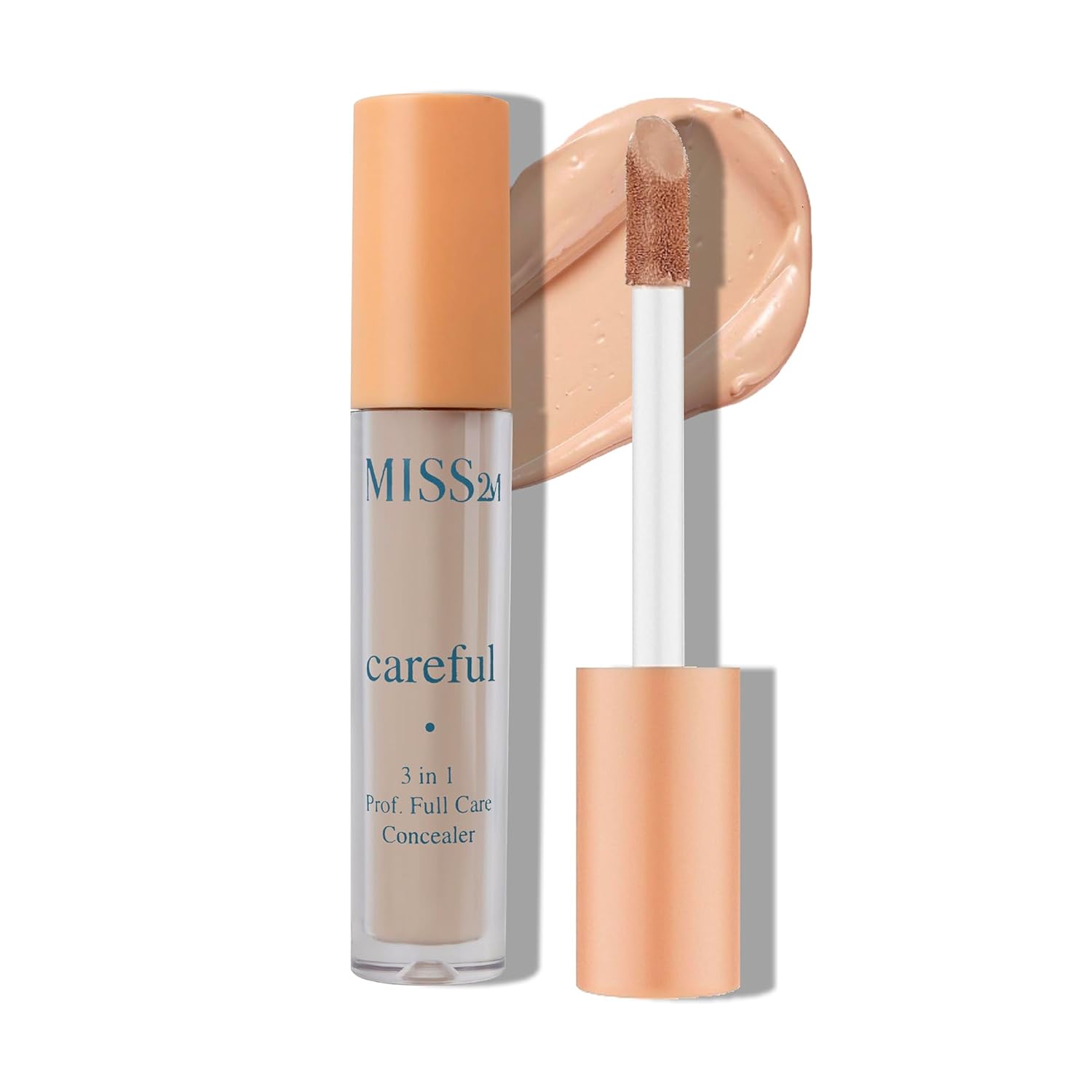 Careful 3-in-1 Matte Concealer Primer Plumper with Full-Coverage Pigment for Face Under Eye Concealer 102 Neutral Fair 0