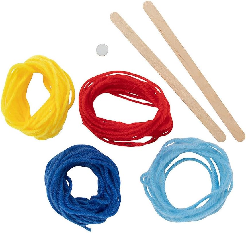 Fun Express God’s Eye Yarn Craft Kit - Craft Kits - 12 Pieces