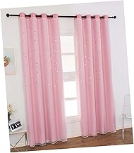 ORFOFE Cortina Infantil De Dupla Camada Cortina Com Estrelas Cortina Blackout Oca Cortina Para Quarto De Crianças Persianas De Camada Dupla 1 Peça