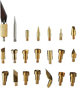 22 Pezzi Punte Per Utensili Per La Combustione Del Legno Set - Foto 10