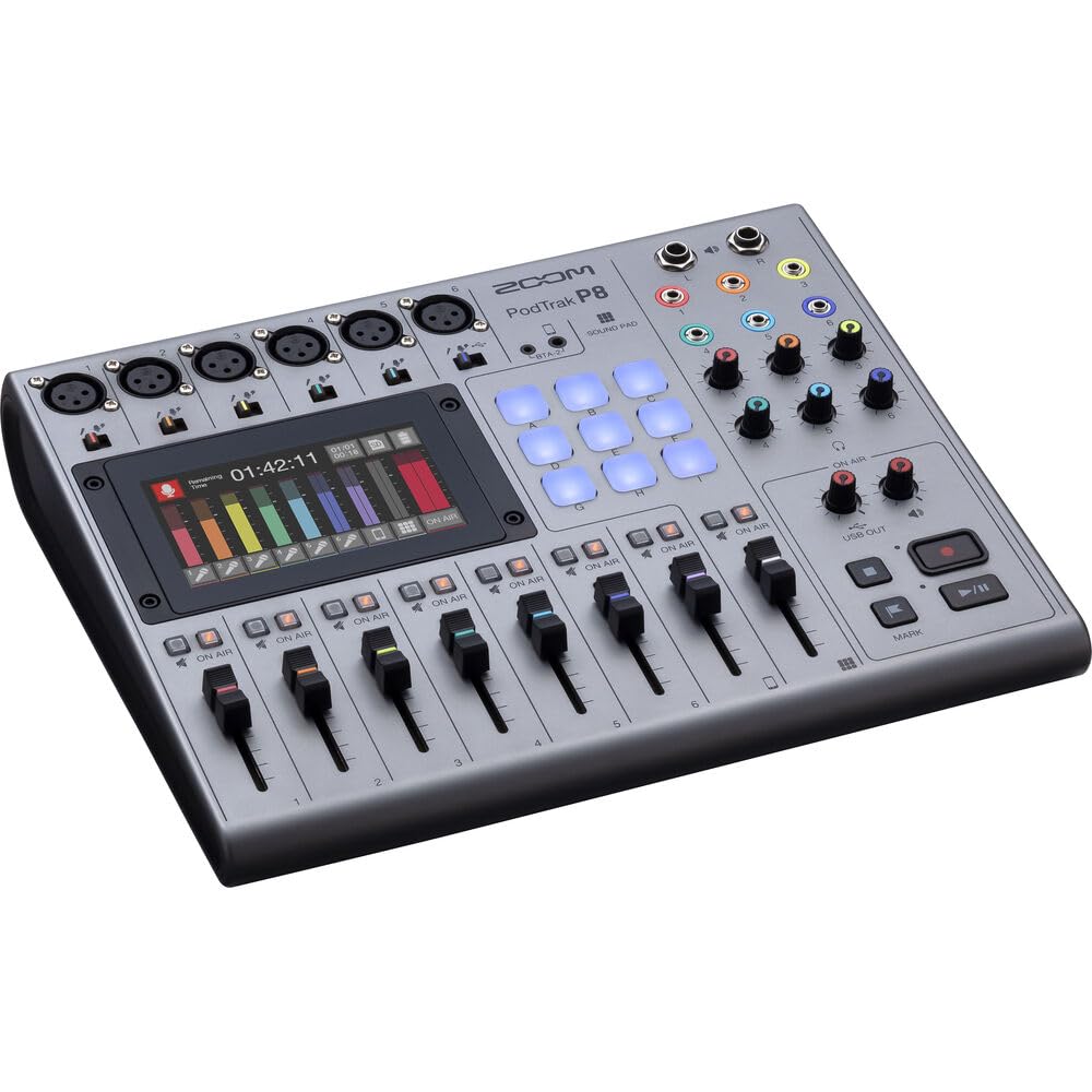 Amazon.com: Zoom PodTrak P8 Podcast Recorder + USB-C Cable Bundle