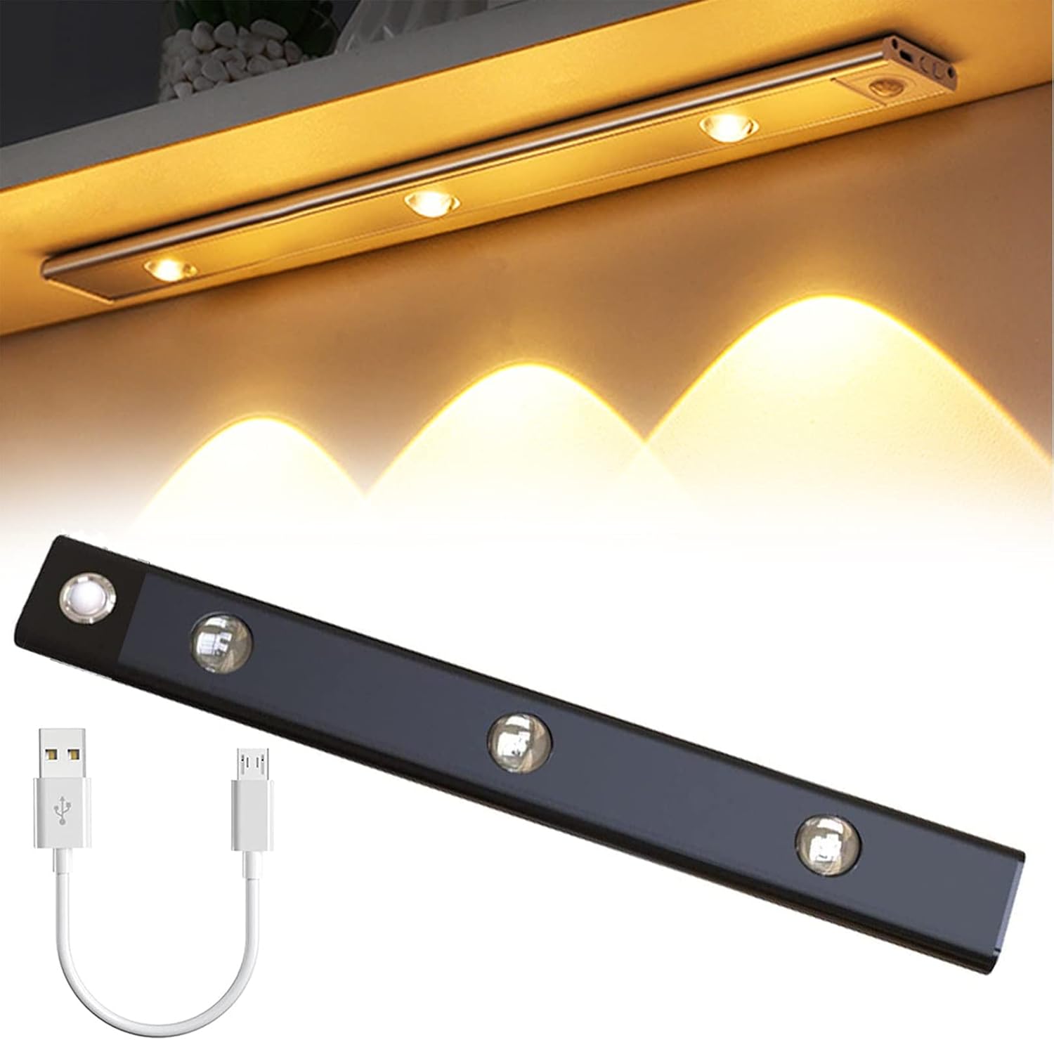 BiiKoon Under Led Lighting Kit Motion Sensor Cupboard Strip