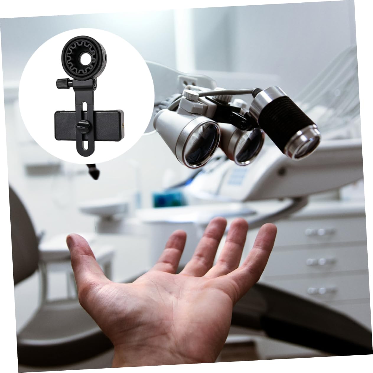 KONTONTY Spotting Scope Phone Adapter Photography Adapter Plastic Phone Scope Mount Photography Mount