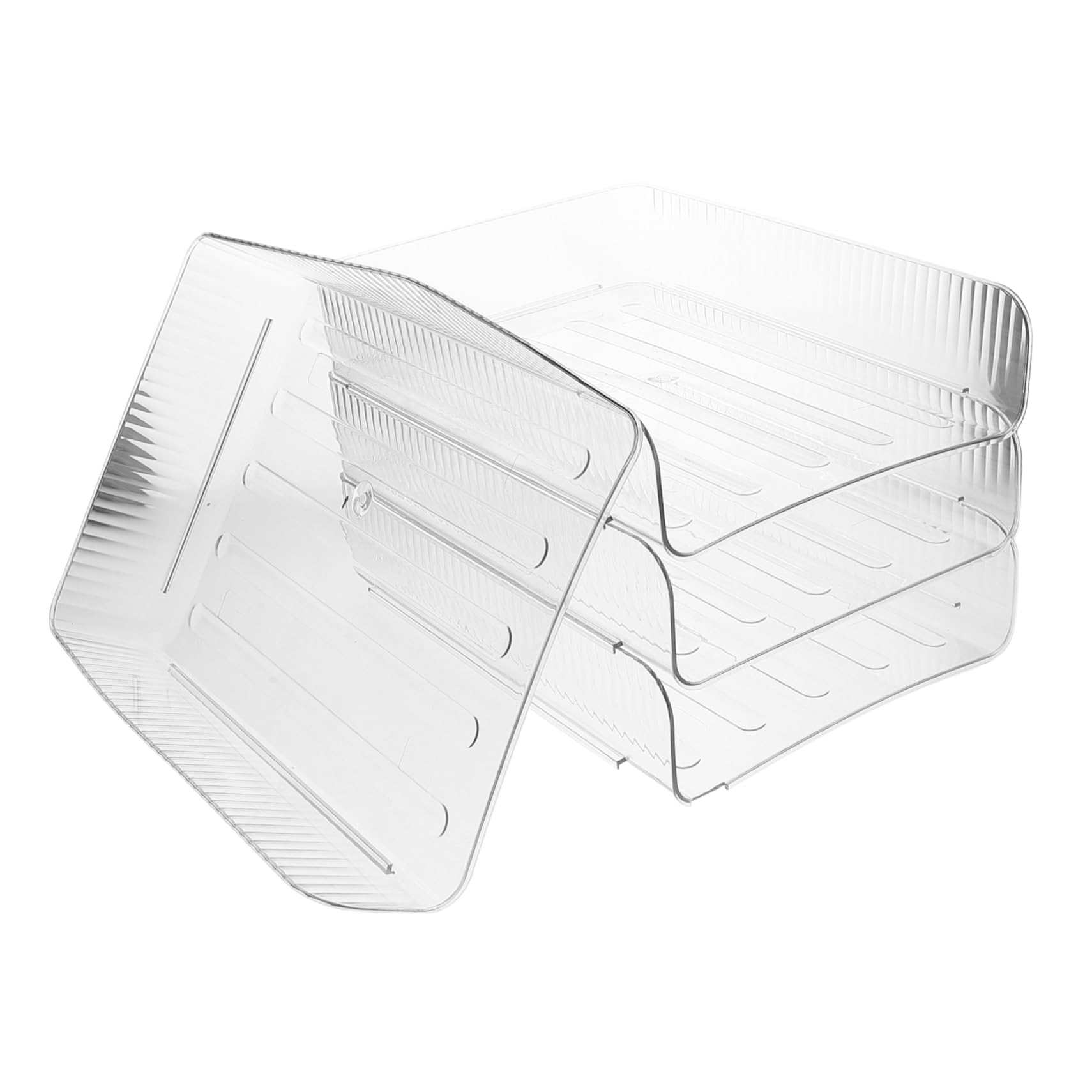 LALAFINA 4pezzi Organizer Scrivania Impilabile Vassoio Documenti Per Ufficio Scuola e Casa Ottimizzazione e Design Elegante Per File e Libri