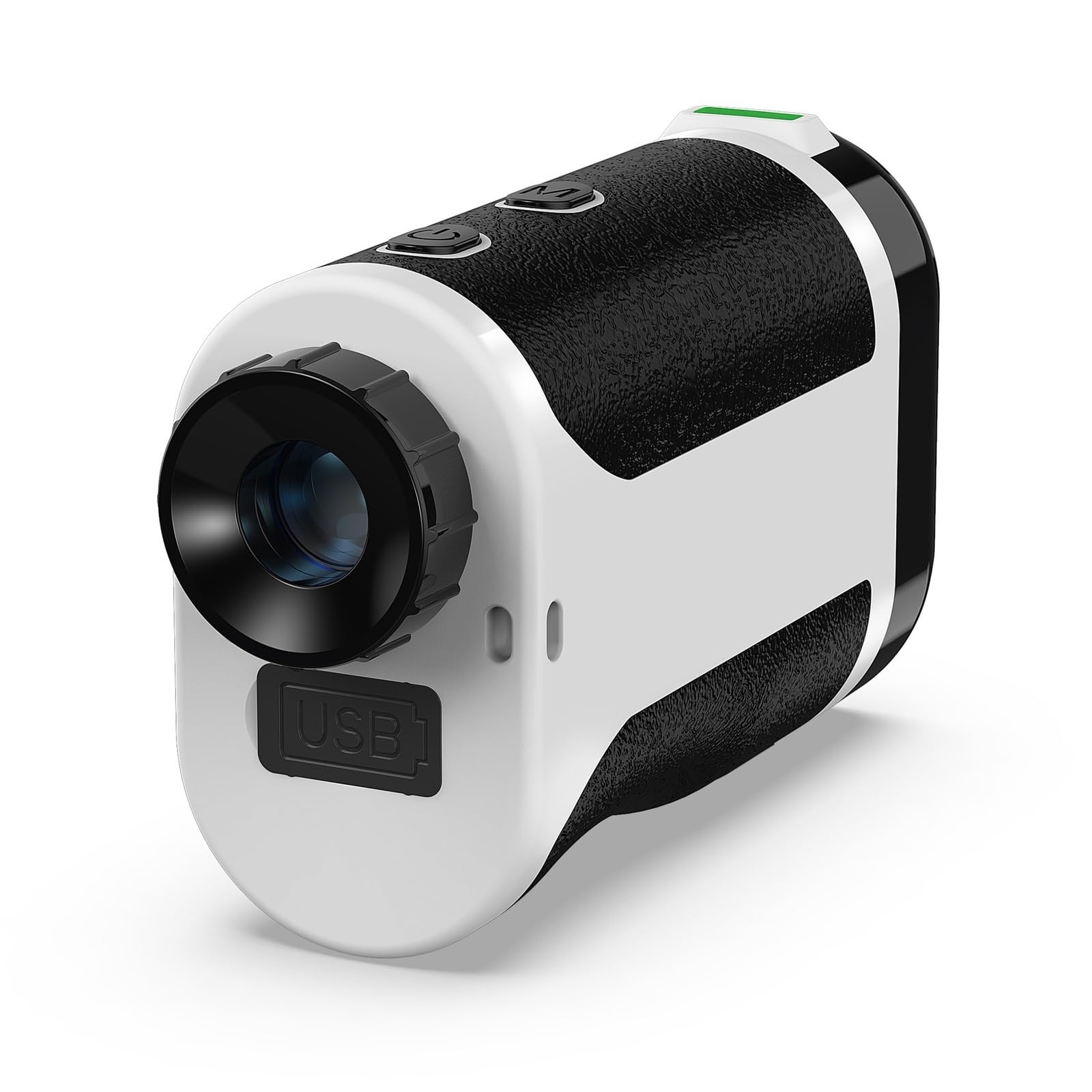 medidor de Distancia láser, Medidor De Distancia Láser, Telémetro Golf Recargable con Carga USB 1000M Y 1200m Medida Encendido/Apagado Pendiente, Área Volumen