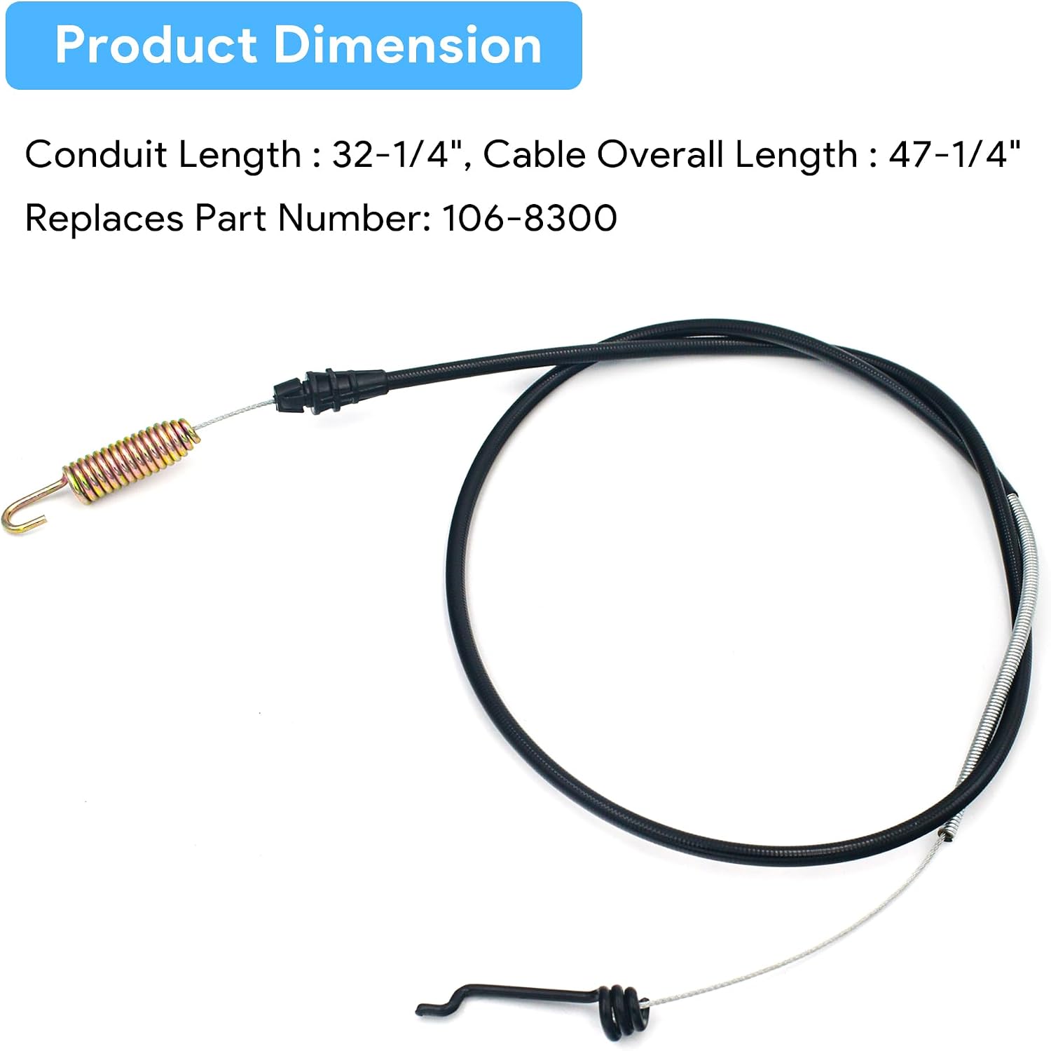 106-8300 Traction Cable for Toro Lawn Mower, Replaces 99-1584