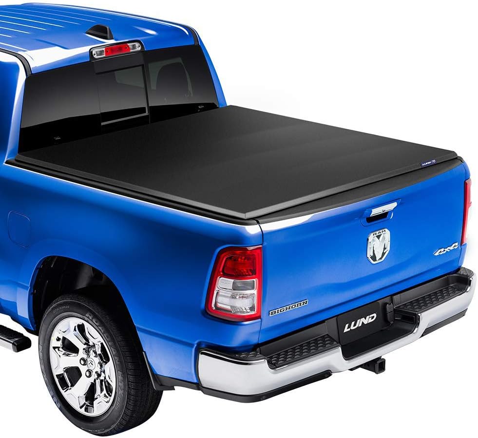 Lund Genesis Elite Tri-Fold Soft Folding Truck Bed Tonneau Cover | 958186 | Fits 2016 - 2023 Toyota Tacoma 5' 1" Bed (60.5")