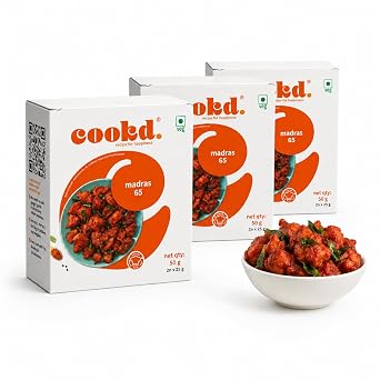 Cookd Madras 65 Masala, 50g Each, 3 Pack