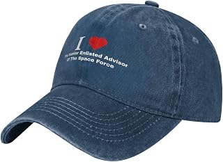 I Love The Senior Enlisted Advisor of The Space Force Dad Hat Vintage Baseball Cap for Men Women Hats Gifts Trucker Caps