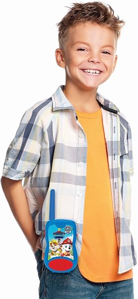 Lexibook Paw Patrol Pat' Patrouille Chase Talkies-Walkies, Jeu de Communication pour Enfant, 2 canaux, Clip Ceinture, à Piles, Bleu/Rouge, TW12PA - 4