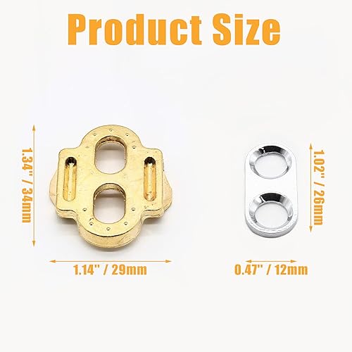 Miniatura 2 de Kemcatui 2 tacos de bicicleta para pedales, pedal de tacos de bicicleta compatibles con pedales Eggbeater, Candy, Smarty, Mazo