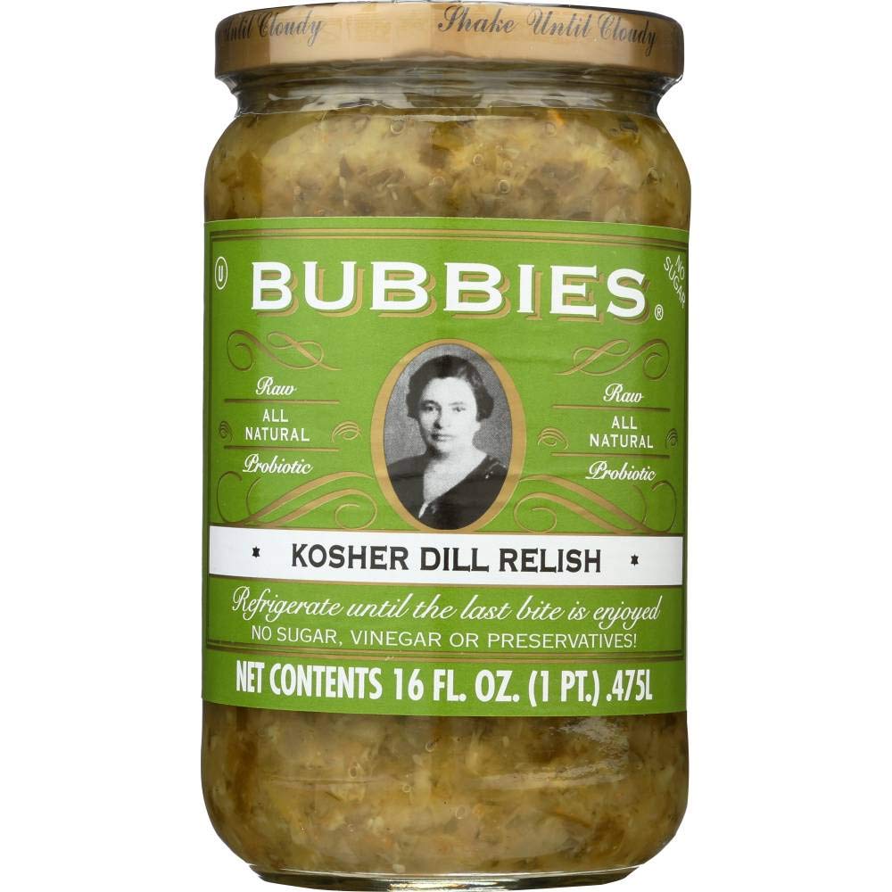Bubbie's Kosher Dill Relish 1 Jar 16oz Grocery