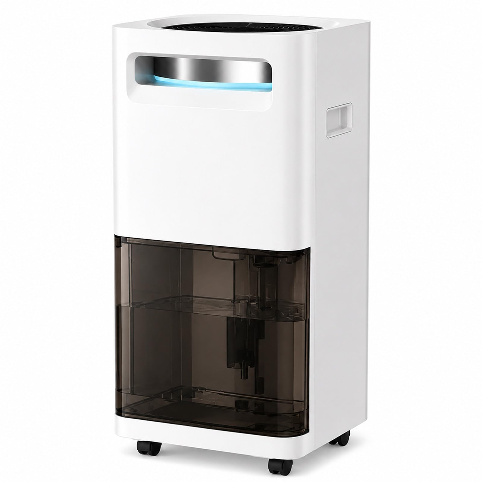 MASTLOUFUL 80L/Day Smart Compressor Dehumidifier for Rooms up to 200 m² with App Control, 4L Water Tank, Drain Hose, Continuous Drainage and 30-40 dB Quiet Running for Damp Homes
