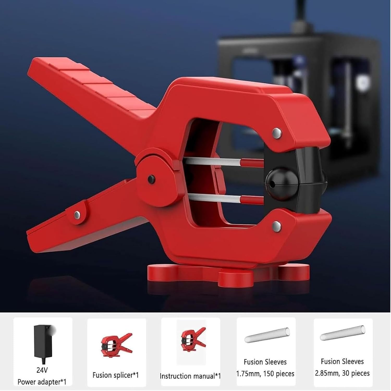 3D Printing Filament Welder, Filament Splicer Tool for 1.75mm and 2.85mm Filament, Up to 240°C Adjustable, Repair Broken Filaments for PLA ABS PETG TPU PC PP