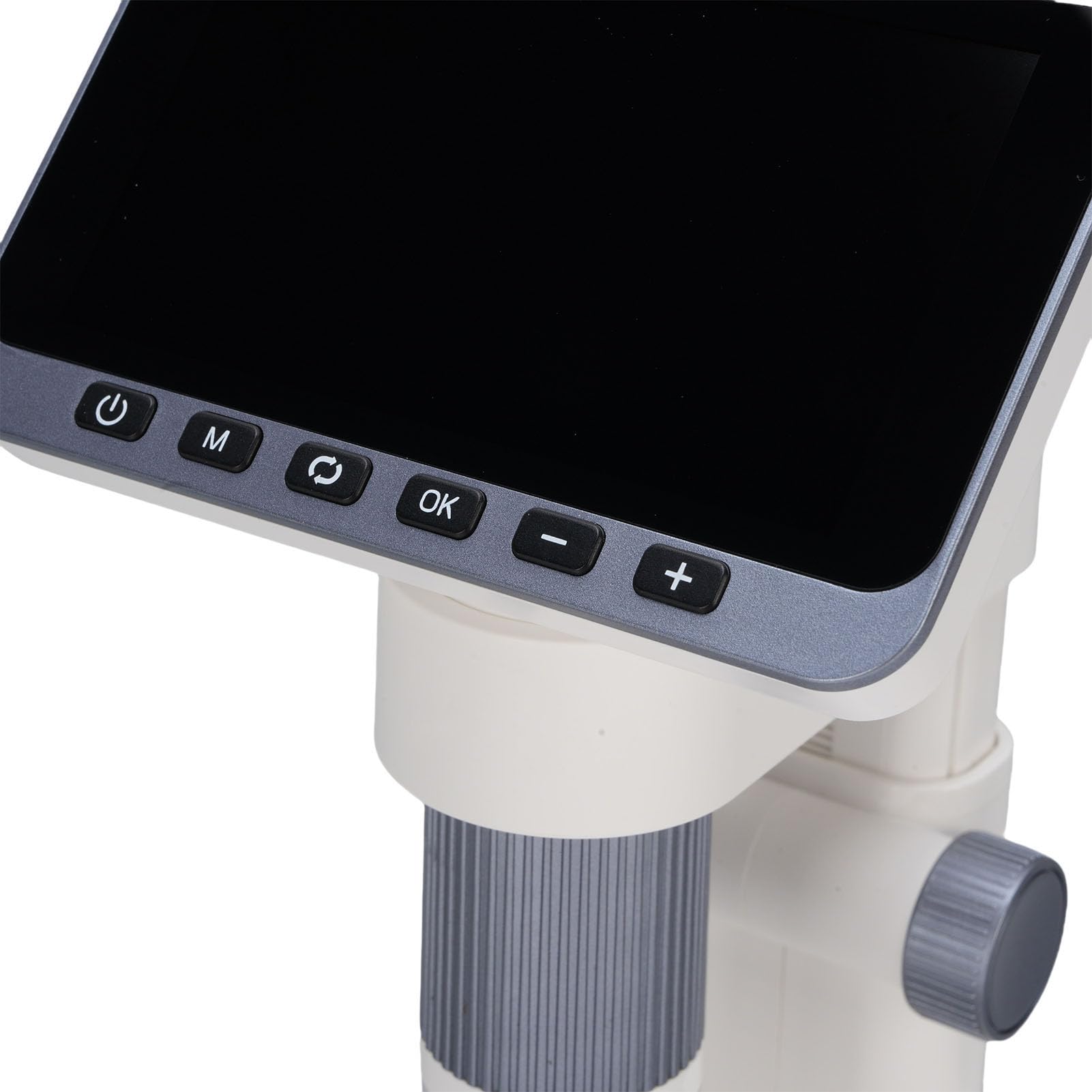 YUYTE Microscopio Elettronico 12MP con Schermo da 11,4 Cm, 8 LED per (GRAY)