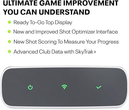 Miniatura 6 de SkyTrak+ Monitor de lanzamiento y simulador de golf - Análisis de golf a nivel de torneo con radar Doppler dual, cámara mejorada, simulación de