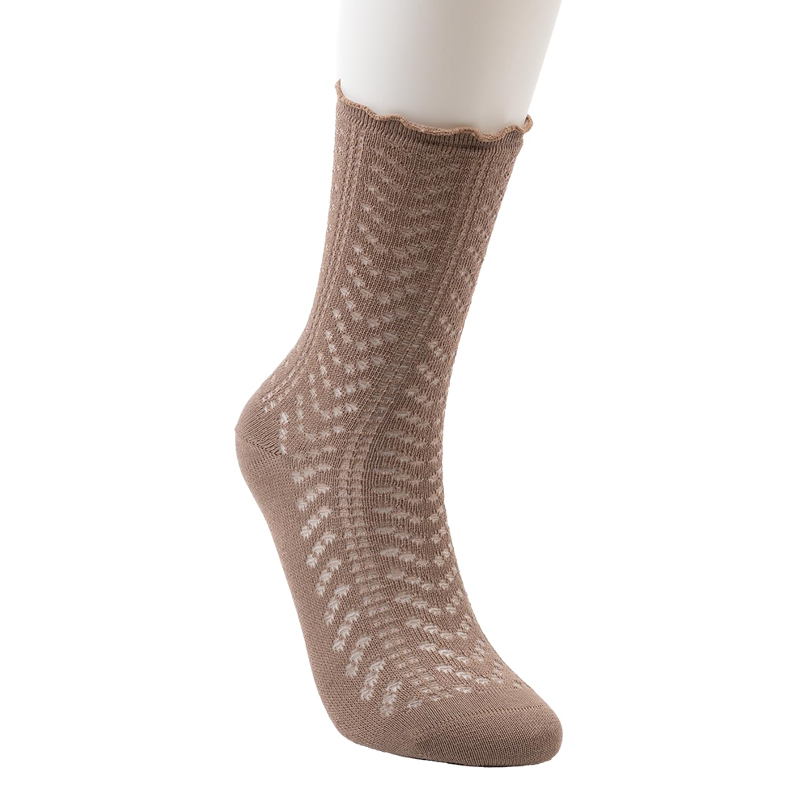 theater Women Textured Mesh Socks | Soft, Stretchable & Breathable | Comfortable for Casual Wear-picture-36