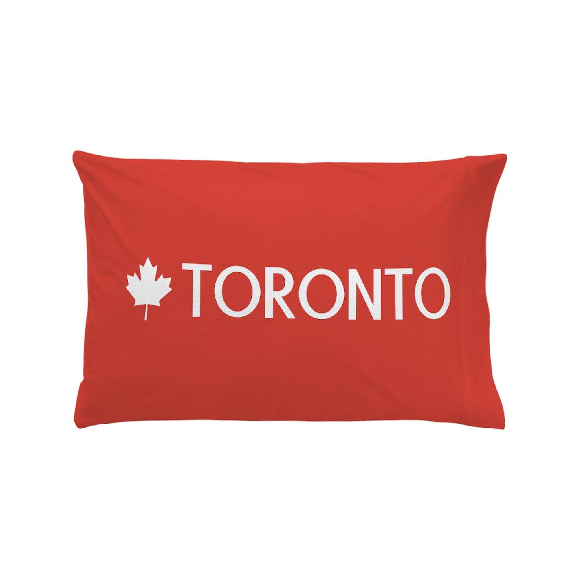 CafePress Toronto (White Maple Leaf) Pillow Case Standard Size Pillowcase, Lumbar Pillow Cover Microfiber