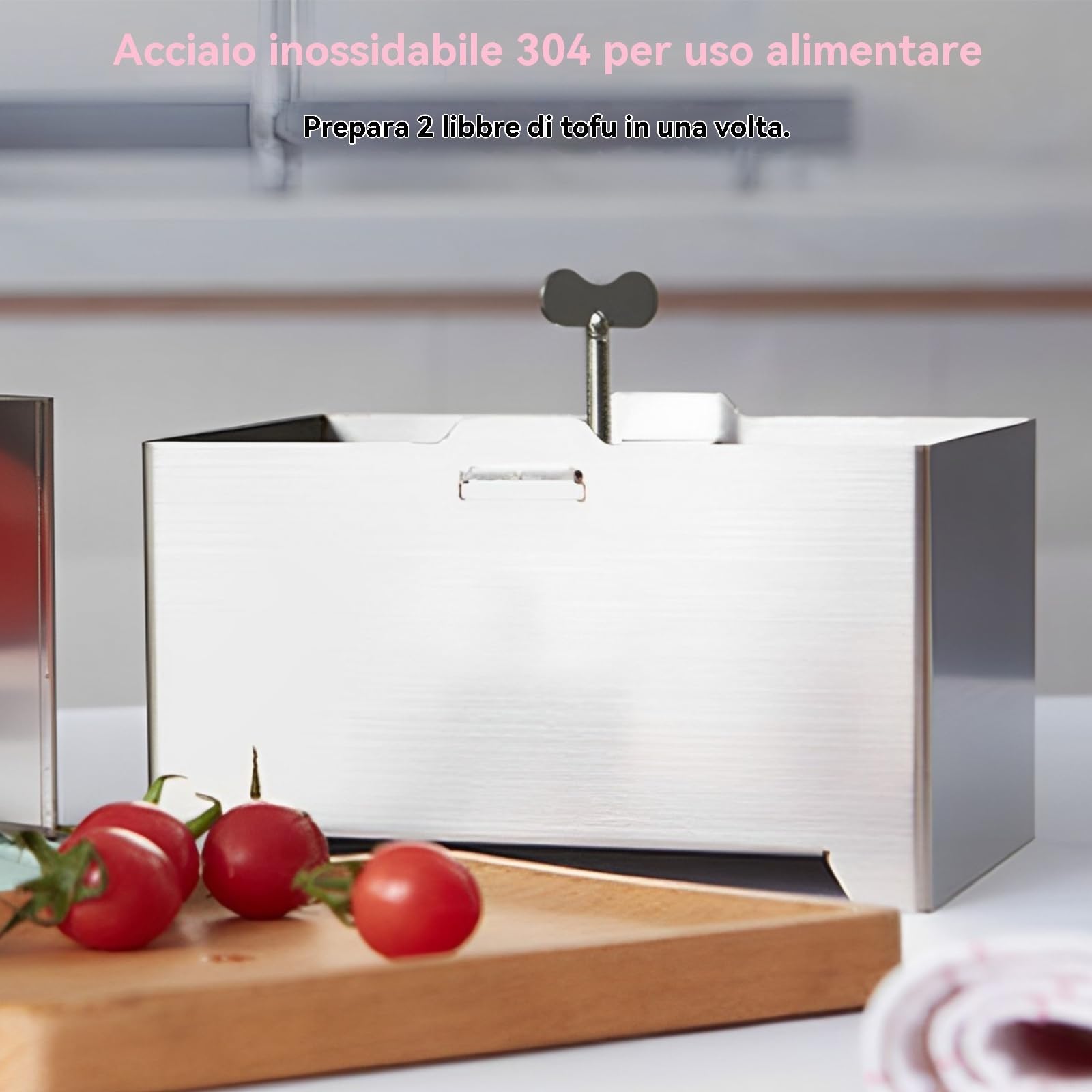Un kit de presse de presse de tofu de qualité alimentaire en acier inoxydable fabricant de tofu pression réglable pour presse de presse de presse de presse de presse de moule de lave-vaisselle pour