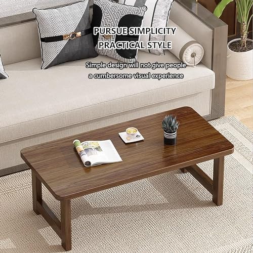 Table basse rectangulaire en bois pliante avec montage facile sans outils