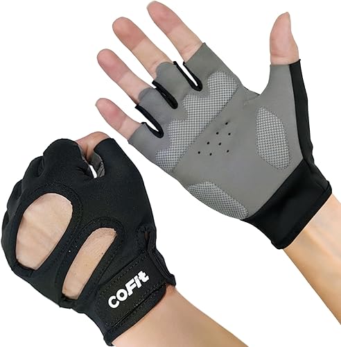 Miniatura 7 de Guantes de entrenamiento COFIT transpirables y antideslizantes, guantes de gimnasio para levantamiento de pesas para hombres y mujeres, agarre (Sin
