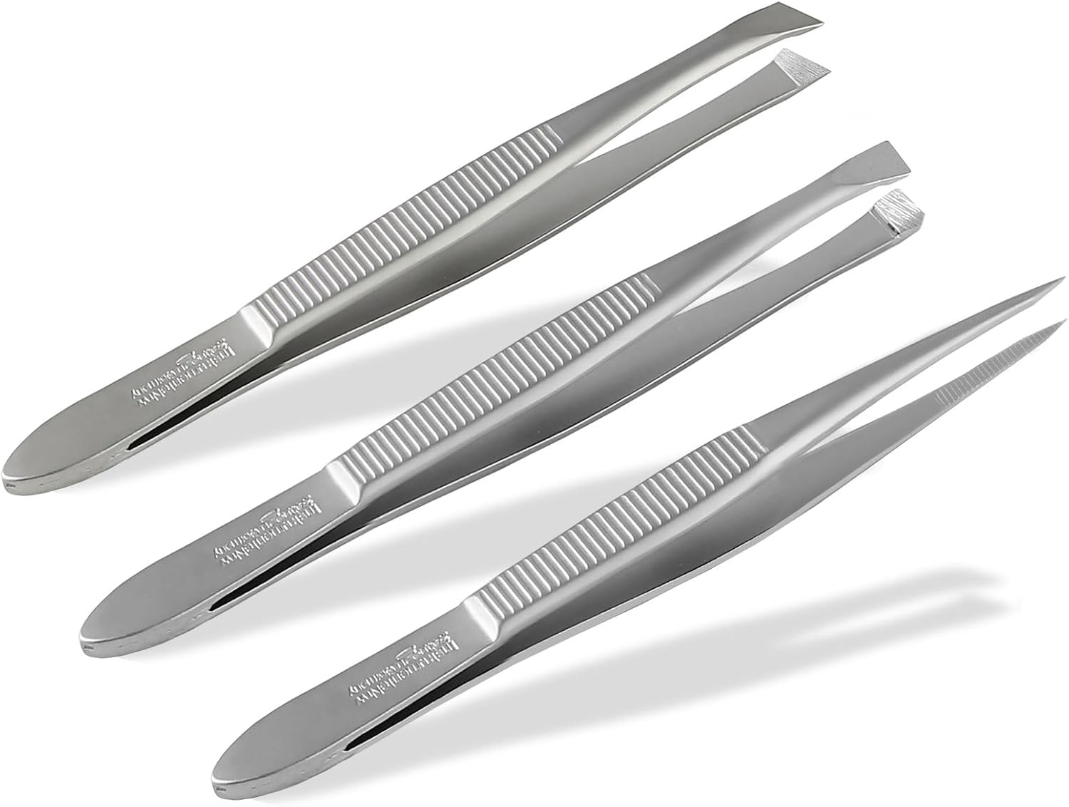 Solingen Professional Tweezers Set Hair Plucking Tweezers 3Piece