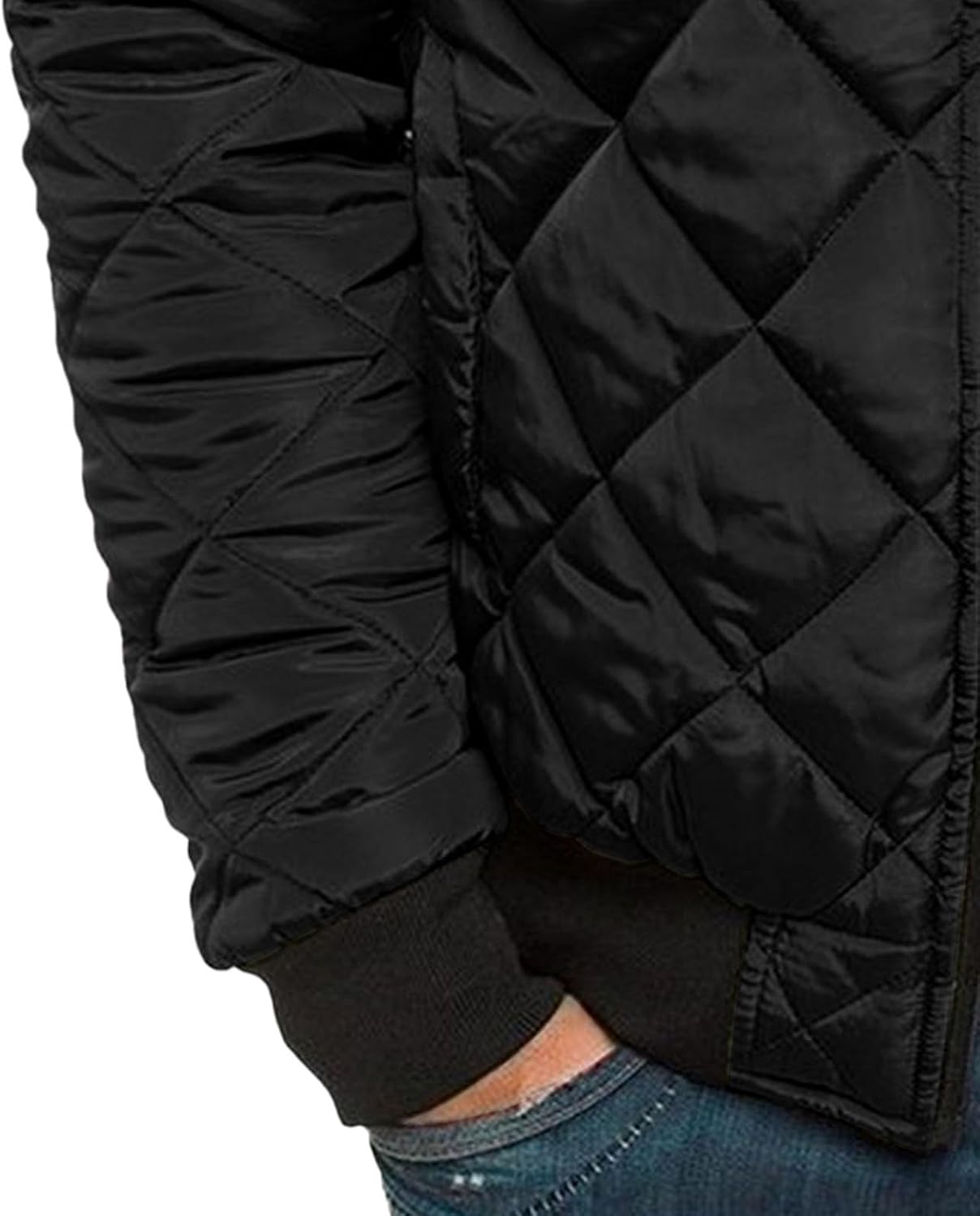 Maiyifu-GJ Men's Winter Jacket Warm Lightweight Puffer Jacket Thicken Windproof Quilted Padded Coat Outerwear