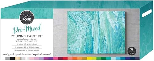 American Crafts Kit de pintura para verter color, 0