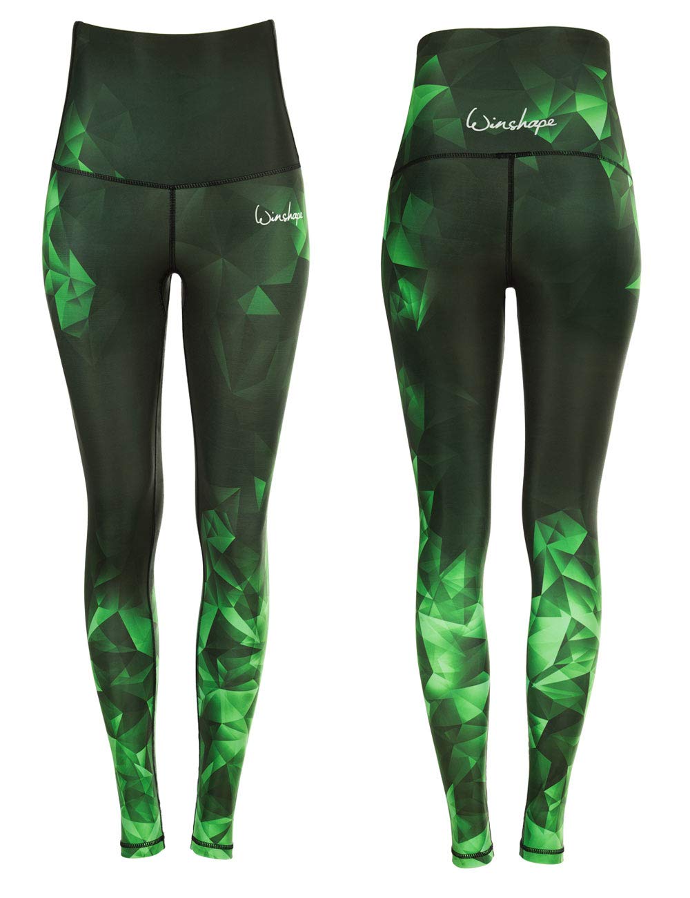WINSHAPE Women's Functional Power Shape Tights High Waist Hwl102, Sapphire/Ruby/Emerald, Slim Style with Non-Slip Effect, Fitness, Leisure, Sports, Yoga, Workout Leggings