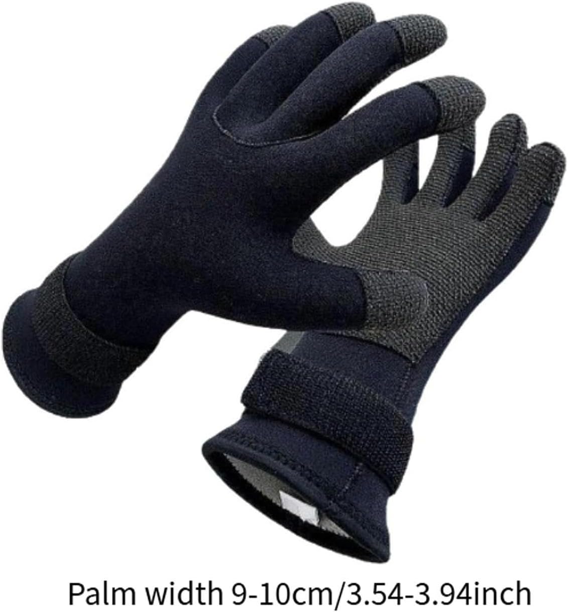 Water Gloves Diving Gloves Thermal Swimming Equipment Comfortable Five Finger Wetsuit Glove for Paddling Kayaking Surfing, XL