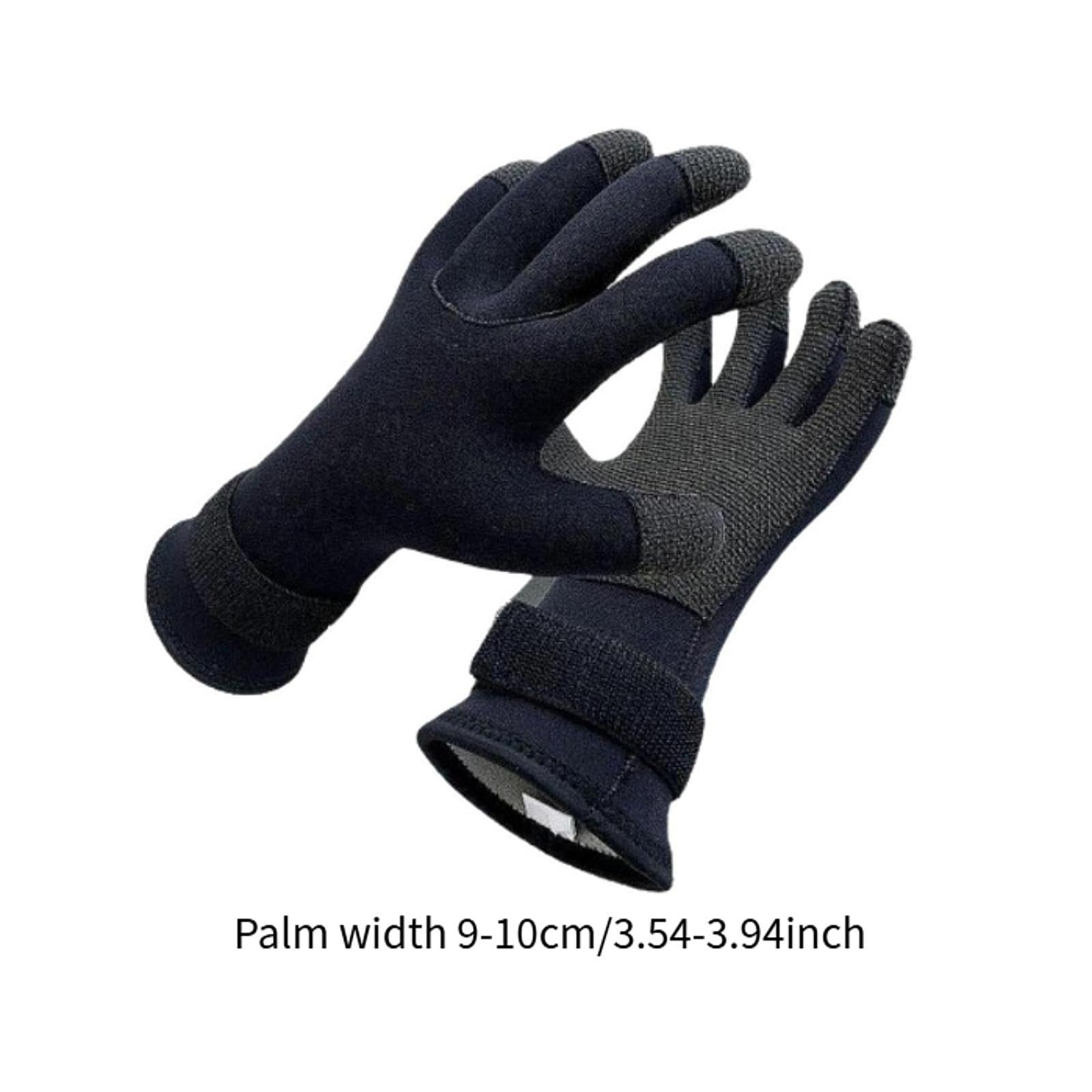 Guanti da Sub Guanti da Immersione Guanti Termici Antiscivolo Guanti Cinque Dita Materiale Nylon Comodi Protezione per Nuoto Sport Acquatici, XL
