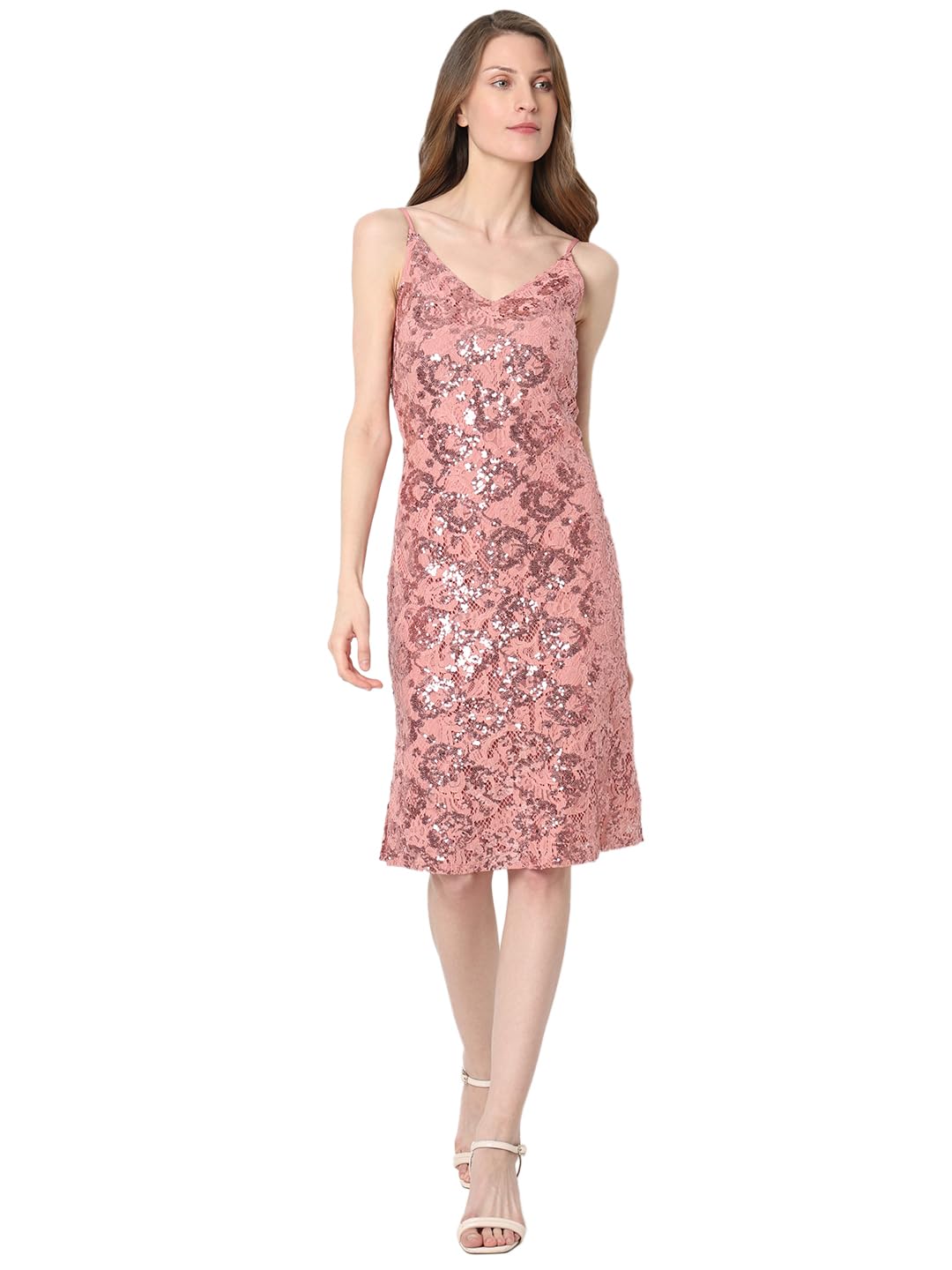 vero moda Embellished Mermaid Sequin Sheath Dress-picture-40