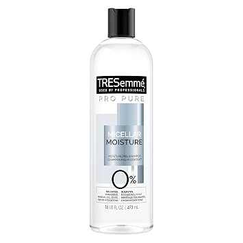 TRESemme Pro Pure Micellar Moisture Shampoo, Paraben and Dye Free, Daily Moisture for Dry, Dull Hair, Unisex, 16 fl oz
