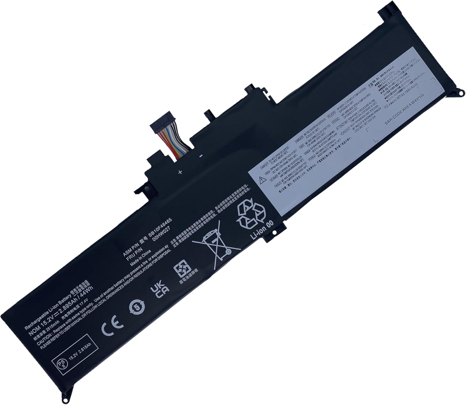 Fully. New 00HW026 00HW027 Replacement Laptop Battery Compatible with Lenovo ThinkPad Yoga 260 Series SB10F46464 SB10F46465-15.2V 44Wh 2895mAh