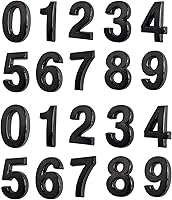 Vista 8 de HopeWan - Números de buzón de 1 1/2 pulgadas, número de puerta autoadhesiva, calcomanías pequeñas doradas para decoración de manualidades.