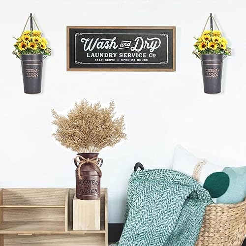 Vista 127 de CATTREE Helechos dorados - Plantas artificiales grandes y altas de 30 pulgadas, paquete de 2 decoraciones de Navidad, hojas de Boston doradas Hojas