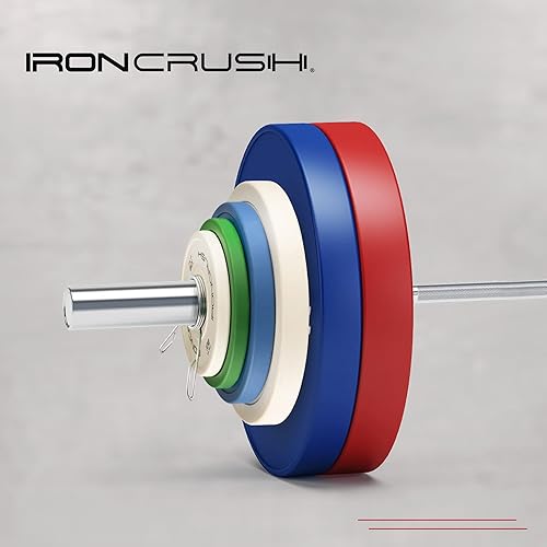 Miniatura 7 de Iron Crush Fractional Change Plates for Olympic Weights, Strength Training, and CrossFit Bumper Plates - From 1.25lb to 10lb Weights, Rubber Coated