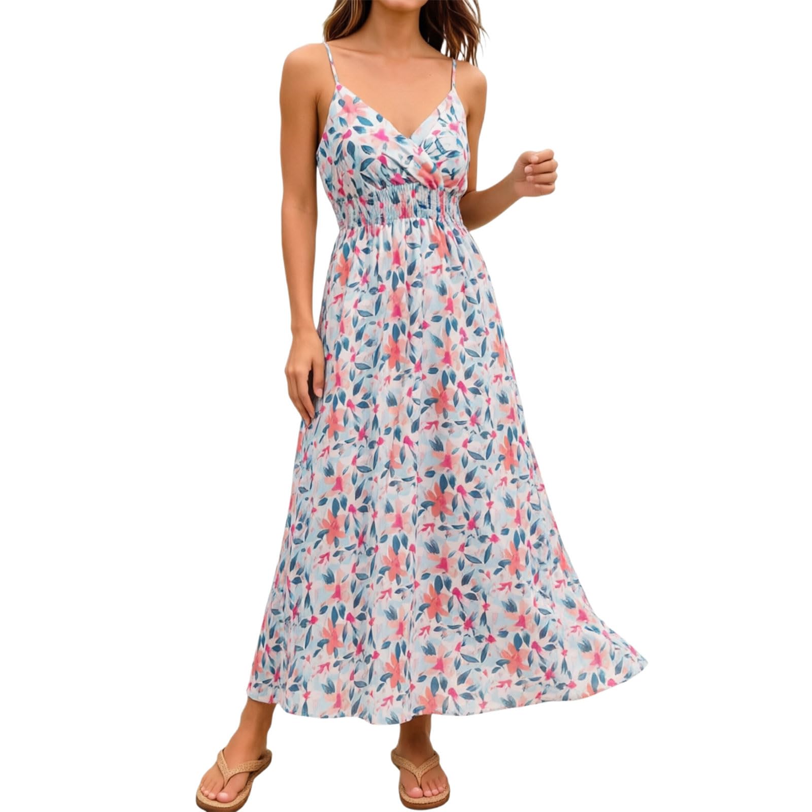Robe maxi d'été haute performance textile pour vacances et festivals