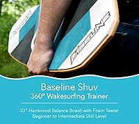 Vista 2 de VEW-DO Wakesurf Baseline Shuv - Tabla de equilibrio con balanceo de espuma, 360 grados completos, mejora las habilidades de wakeboard