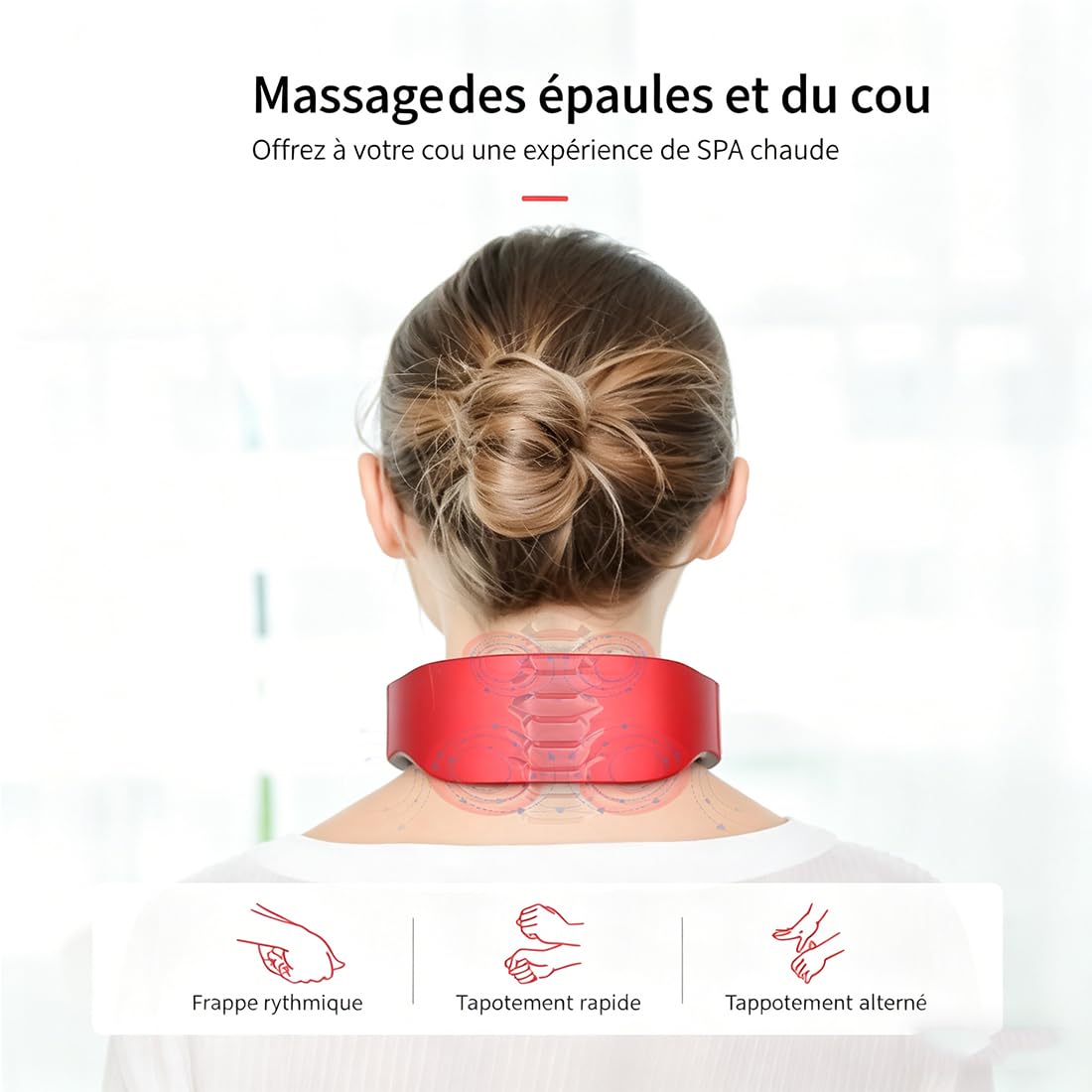 Neuronek Pro Solution 11 En 1 Pour La Nuque, Neuronek Pro Cervicales Con Terapia Termica A 42°C, 6 Modalità Di Massaggio E 9 Livelli Di Intensità, Per Ufficio E Casa, Da Viaggio (white)