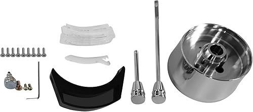 Miniatura 7 de AngyMeck Manual de estilo manual de inclinación cromada 28 '' Columna de dirección con adaptador de rueda Sin llave Hot Rod GM